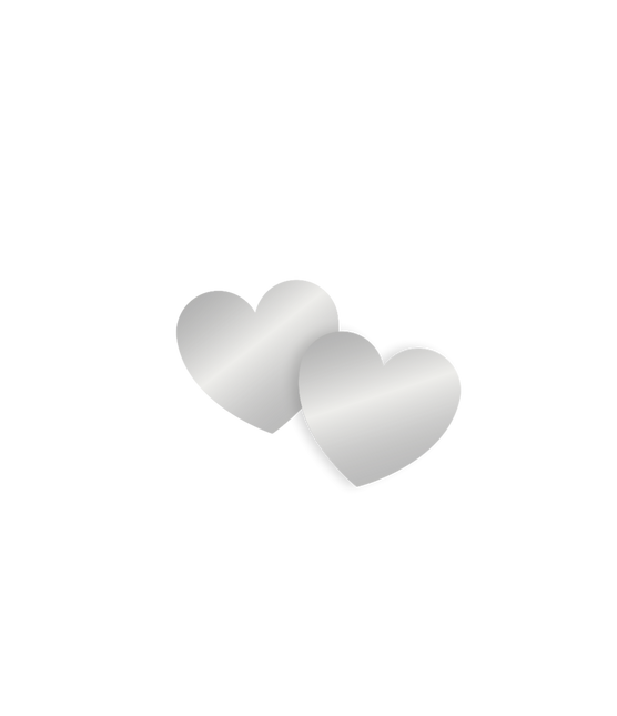 Confeti de Mesa Corazones Plata 14gr