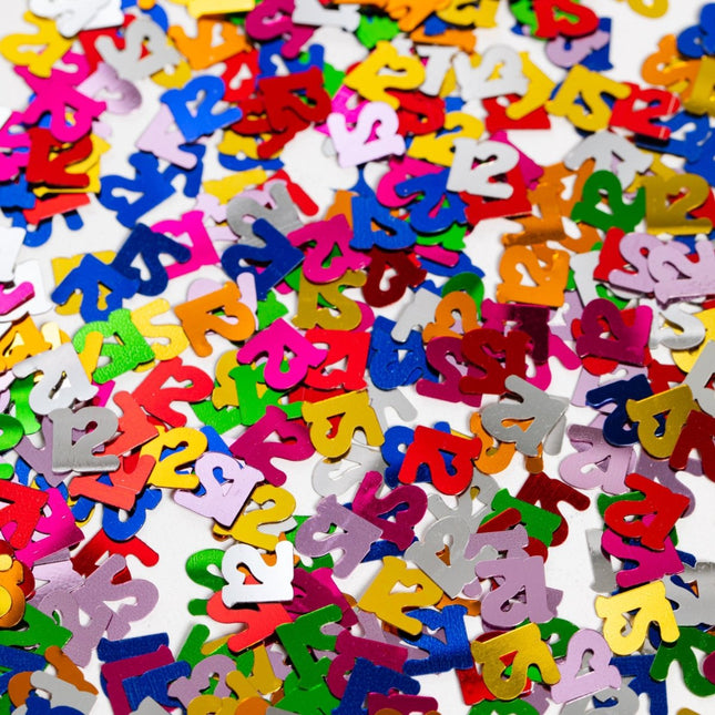 Tafelconfetti 12 Jaar Gekleurd van WeFiesta koop je bij Partywinkel