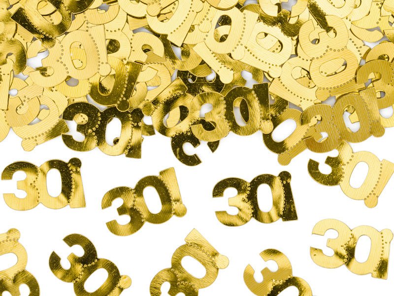 Tafelconfetti 30 Jaar Goud van Partydeco koop je bij Partywinkel