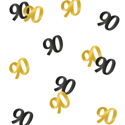 Tafelconfetti 90 Jaar 20gr van Paper Dreams koop je bij Partywinkel