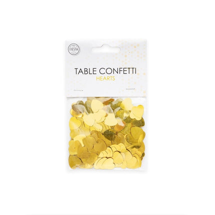 Tafelconfetti Hartjes Goud van WeFiesta koop je bij Partywinkel