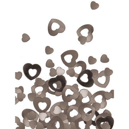 Tafelconfetti Hartjes Zilver 14gr van Folat koop je bij Partywinkel