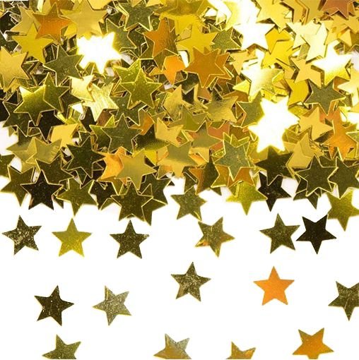 Tafelconfetti Ster Goud 1cm 600st - Partywinkel - 8711319101068