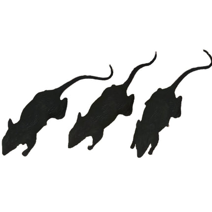 Tafeldecoratie Ratten 6cm 3st van Fiestas Guirca koop je bij Partywinkel