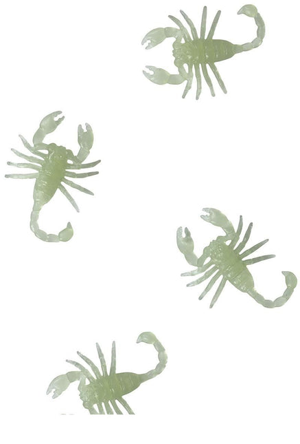 Tafeldecoratie Schorpioenen Glow In Teh Dark 6cm 8st van Fiestas Guirca koop je bij Partywinkel