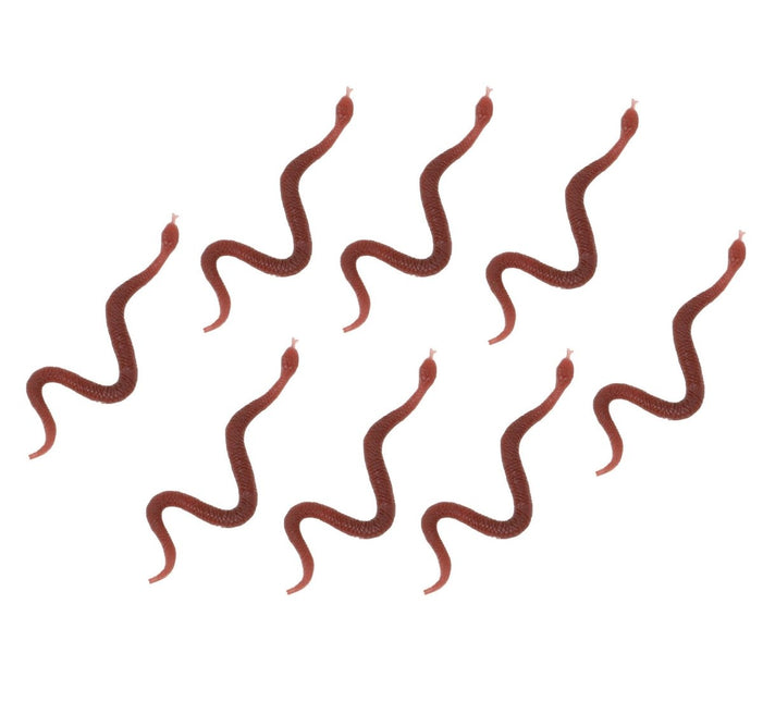 Tafeldecoratie Slangen 9,5cm 8st van Fiestas Guirca koop je bij Partywinkel