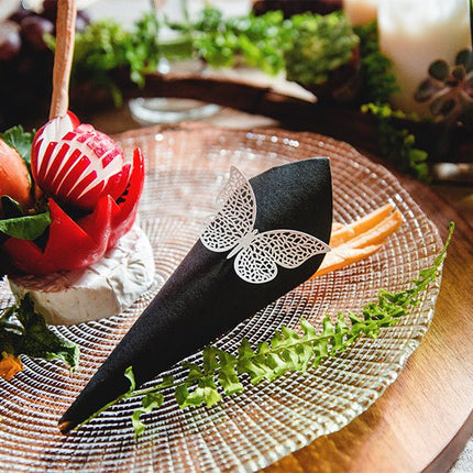 Tafeldecoratie Vlinder Papier Wit 6,5cm 10st van Partydeco koop je bij Partywinkel