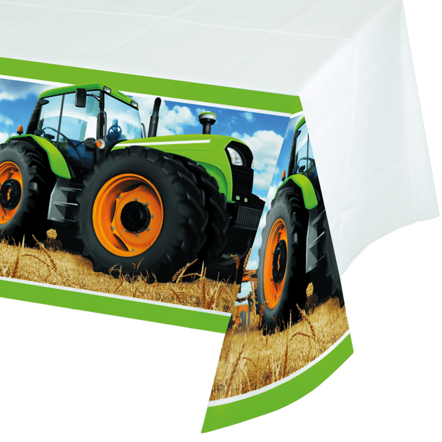 Tafelkleed Traktor 2,59m van Creative Converting koop je bij Partywinkel