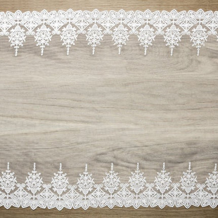 Tafelloper Kant Wit 45cm 9m van Partydeco koop je bij Partywinkel