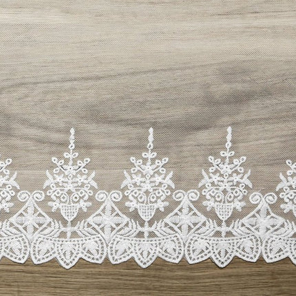 Tafelloper Kant Wit 45cm 9m van Partydeco koop je bij Partywinkel