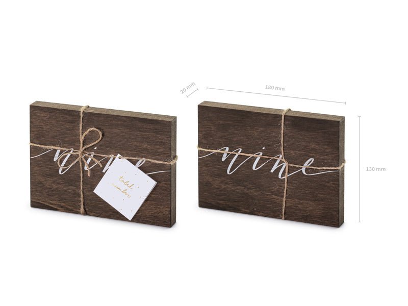 Tafelnummer Nine 18cm van Partydeco koop je bij Partywinkel