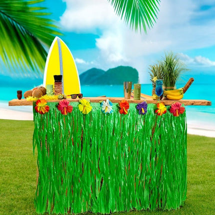 Tafelrandversiering Met Hibiscus Bloemen 275x70cm van Widmann koop je bij Partywinkel