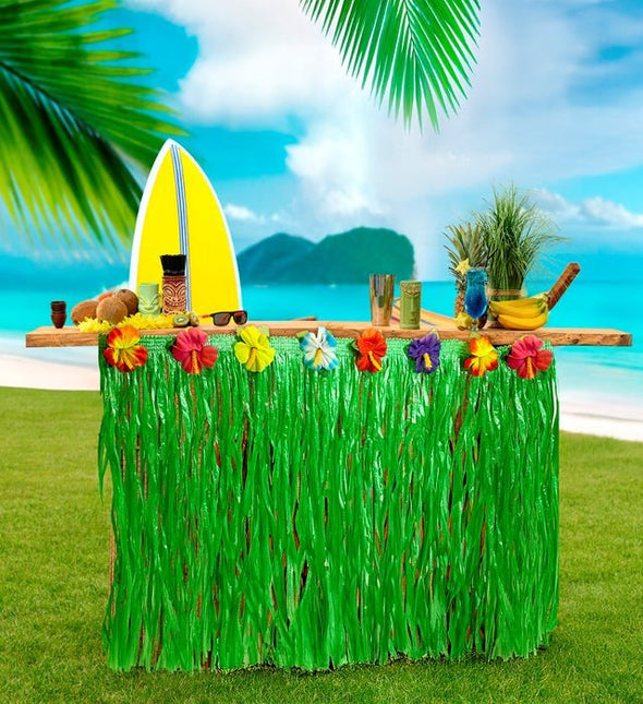 Tafelrandversiering Met Hibiscus Bloemen 275x70cm van Widmann koop je bij Partywinkel