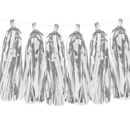 Tassel Slinger Zilver 2m van Partydeco koop je bij Partywinkel