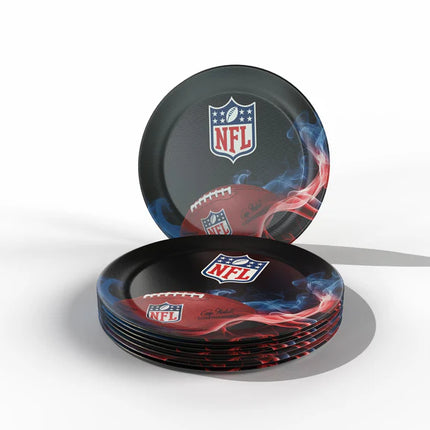 Placas de la NFL de 23 cm, 6 unidades