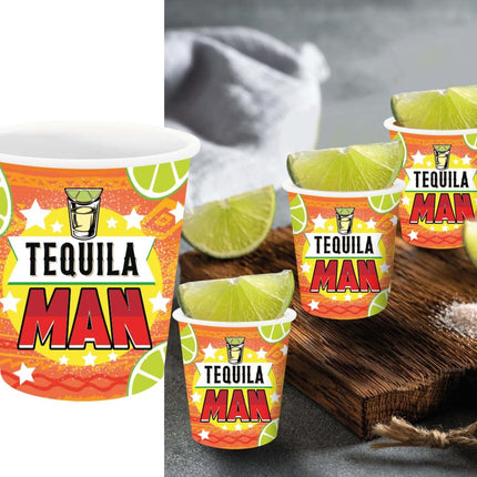 Tequila Shotglaasjes 6cm 3st - Partywinkel - 8434077311752