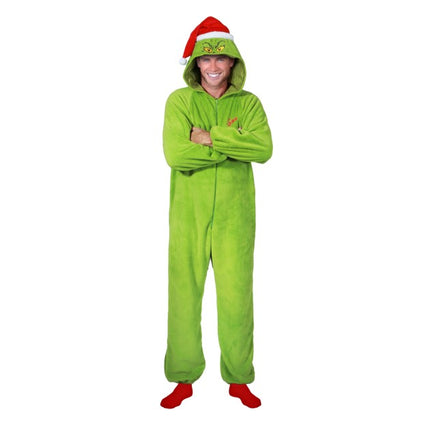 Kigurumi del Grinch, verde, 190 cm