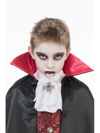 Disfraz de Theodor Vampiro para niño, negro y rojo