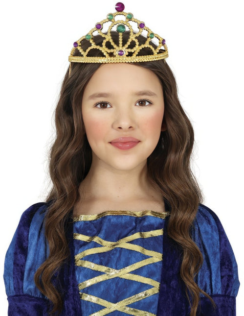 Tiara Goud Meisje Diamanten Kind van Fiestas Guirca koop je bij Partywinkel