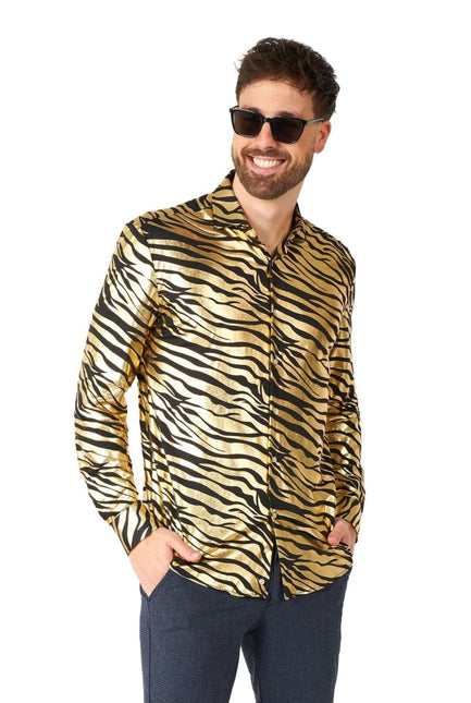 Tijger Goud Overhemd Heren OppoSuits van OppoSuits koop je bij Partywinkel