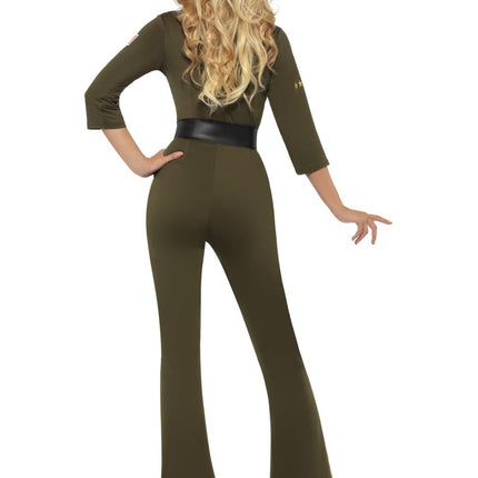 Top Gun Aviator Kostuum, Groen van Smiffys koop je bij Partywinkel