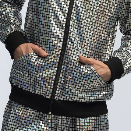 Trainingspak Disco diamond babe zilver van Boland koop je bij Partywinkel