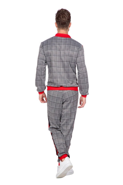 Trainingspak Fout Heren Grijs van Wilbers & Wilbers koop je bij Partywinkel