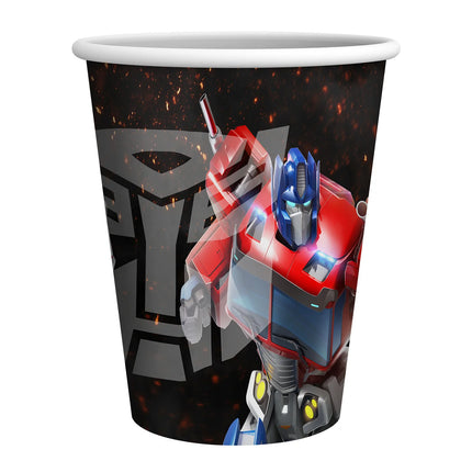 Vasos Transformers de 250 ml, 8 unidades