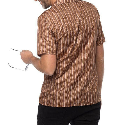 Tshirt Jaren 70 Bruin van Partychimp koop je bij Partywinkel