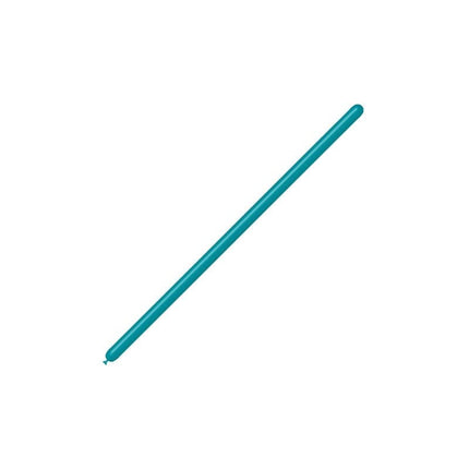 Turquoise Modelleerballonnen 2,5cm 150cm 100st van Balloonia koop je bij Partywinkel