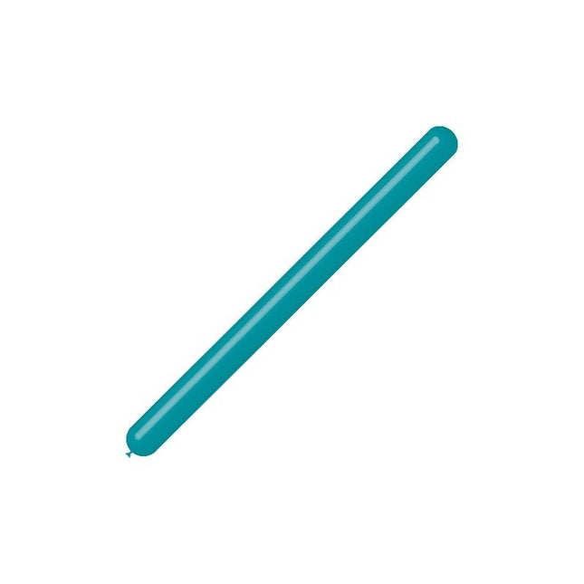 Turquoise Modelleerballonnen 7,5cm 150cm 100st van Balloonia koop je bij Partywinkel