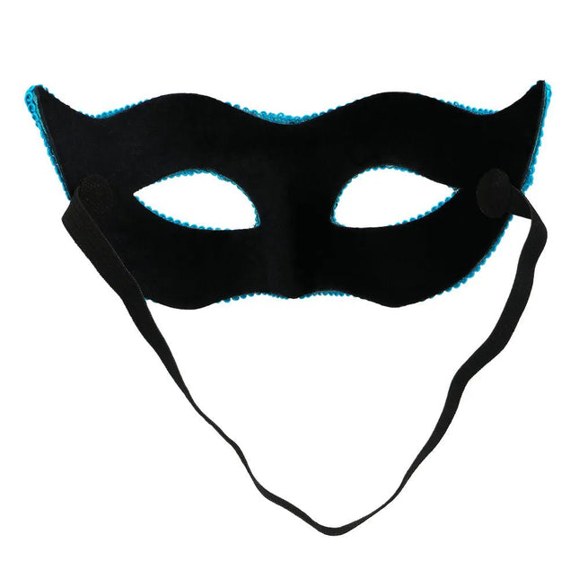 Turquoise Oogmasker Venice van Boland koop je bij Partywinkel