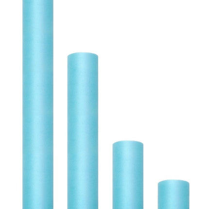 Turquoise Tule Rol 15cm 9m van Partydeco koop je bij Partywinkel