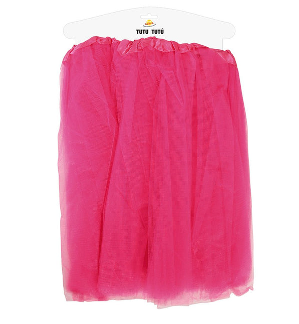 Tutu Neon Fuchsia 40cm van Fiestas Guirca koop je bij Partywinkel