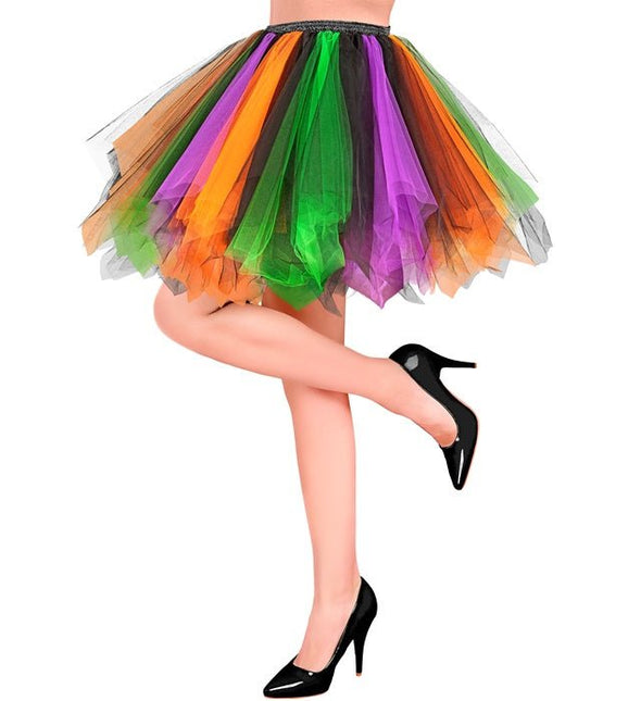Tutu Paars/Groen/Oranje van Widmann koop je bij Partywinkel