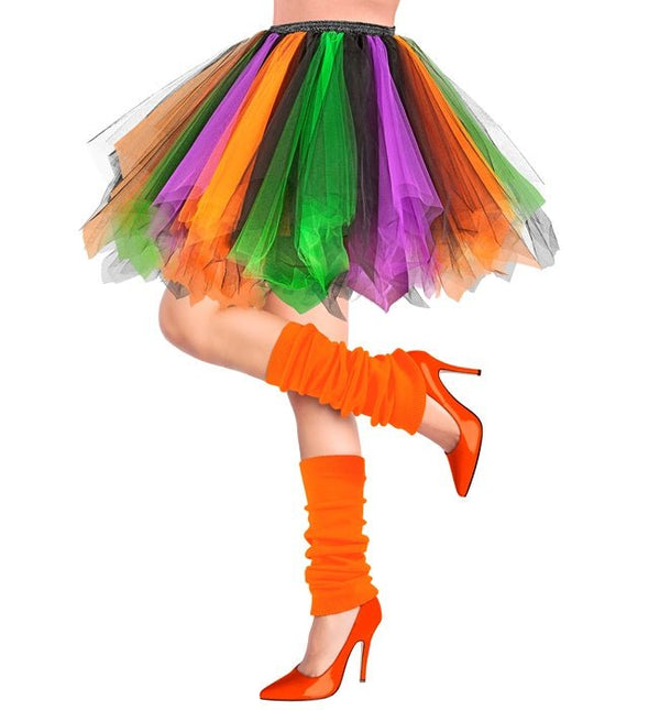 Tutu Paars/Groen/Oranje van Widmann koop je bij Partywinkel