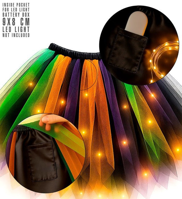 Tutu Paars/Groen/Oranje van Widmann koop je bij Partywinkel