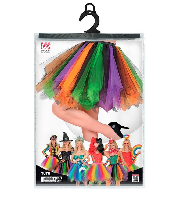 Tutu Paars/Groen/Oranje van Widmann koop je bij Partywinkel