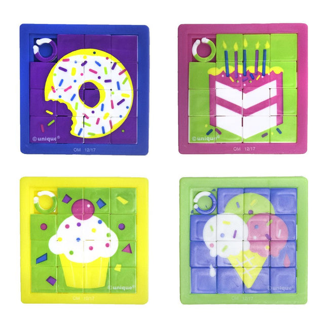 Uitdeelcadeautjes Schuifpuzzels 6cm 10st van Unique koop je bij Partywinkel