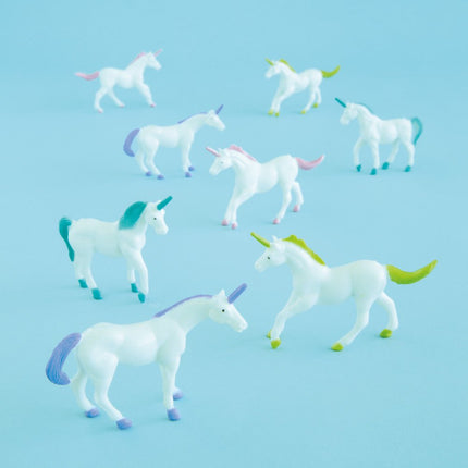 Uitdeelcadeautjes Unicorn 8cm 8st van Unique koop je bij Partywinkel