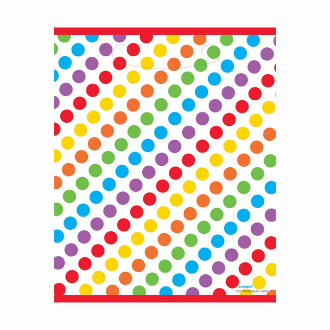Uitdeelzakjes Confetti Regenboog 8st van Unique koop je bij Partywinkel