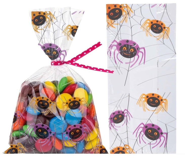 Uitdeelzakjes Spinnen 28cm 20st van Fiestas Guirca koop je bij Partywinkel