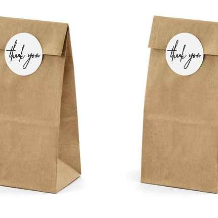Uitdeelzakjes Thank You 6st van Partydeco koop je bij Partywinkel