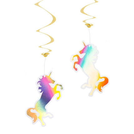 Unicorn Hangdecoratie 85cm 2st van Boland koop je bij Partywinkel