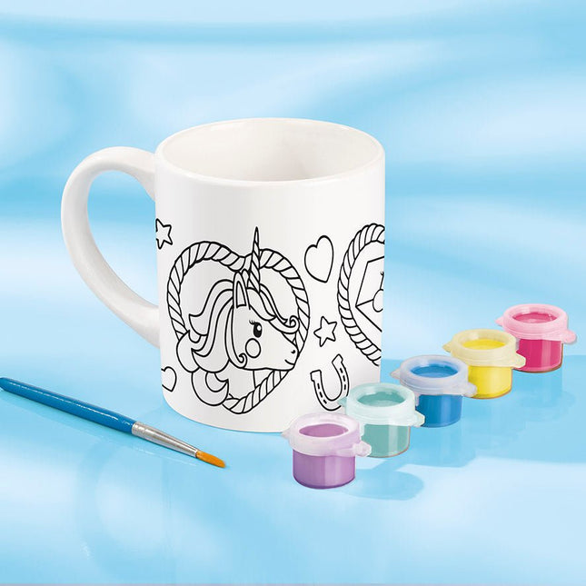 Unicorn Knutselset Mok Verven - Partywinkel - 8714274072121