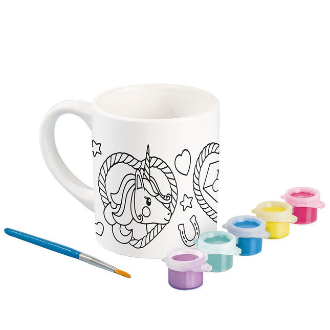 Unicorn Knutselset Mok Verven - Partywinkel - 8714274072121