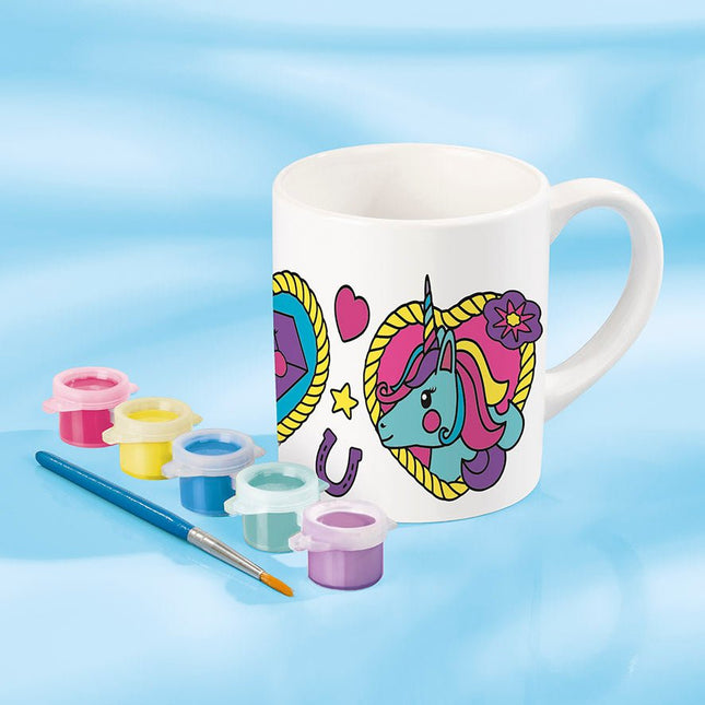 Unicorn Knutselset Mok Verven - Partywinkel - 8714274072121