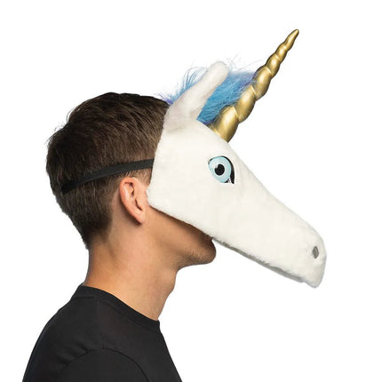Unicorn Masker Pluche van Boland koop je bij Partywinkel