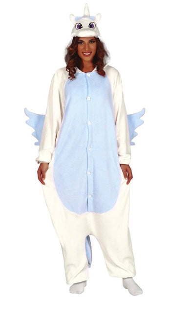 Unicorn Onesie Blauw L van Fiestas Guirca koop je bij Partywinkel