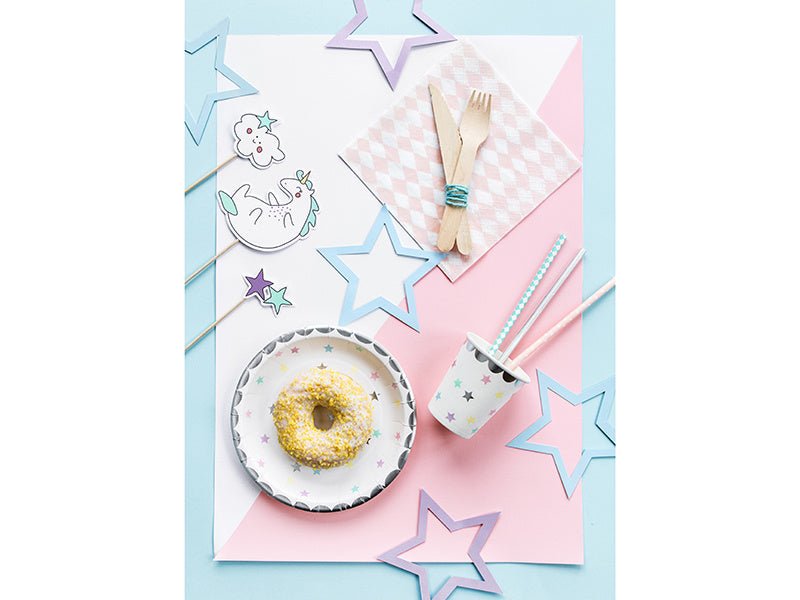 Unicorn Taart Topper Set 5 delig van Partydeco koop je bij Partywinkel